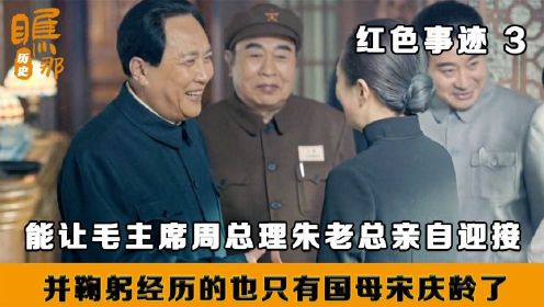 伟人事迹：能让毛主席迎接并鞠躬，朱老总周总理陪同的只有国母宋庆龄了