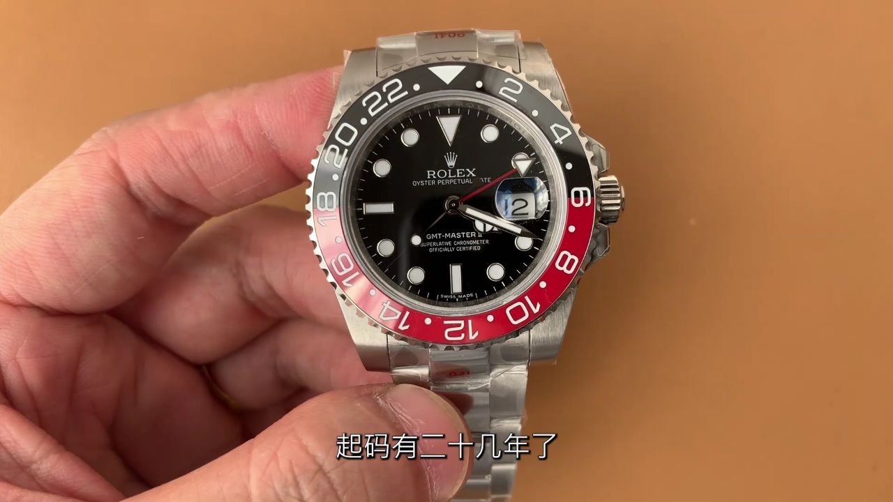 gm复古格林尼治红可乐圈 40毫米 自产3186机芯