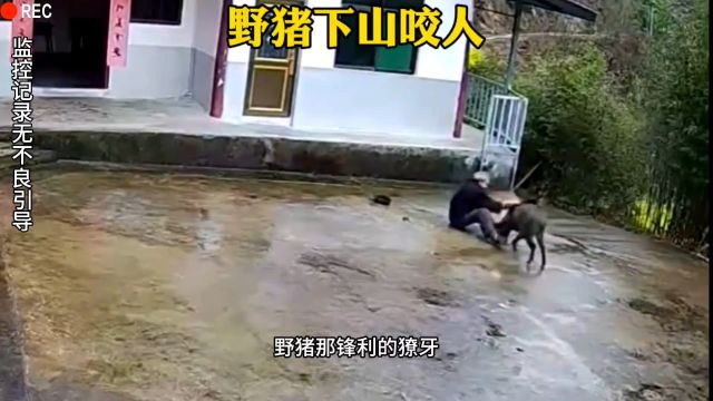 野猪下山咬人