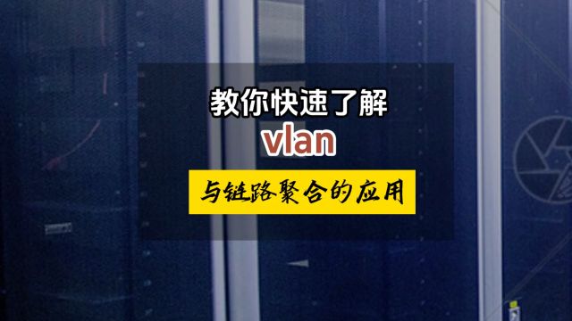 vlan与链路聚合的应用,一起来学习下吧