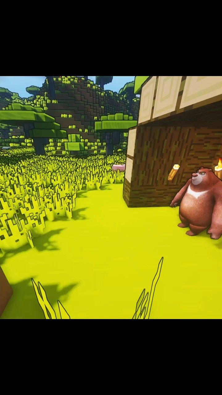 我的世界:熊出没0202熊二再也不想吃蜂蜜了