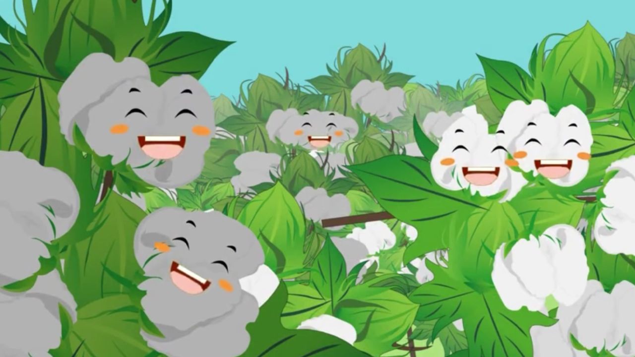 棉花姑娘led舞台背景视频 少儿情景剧表演剧背景视频