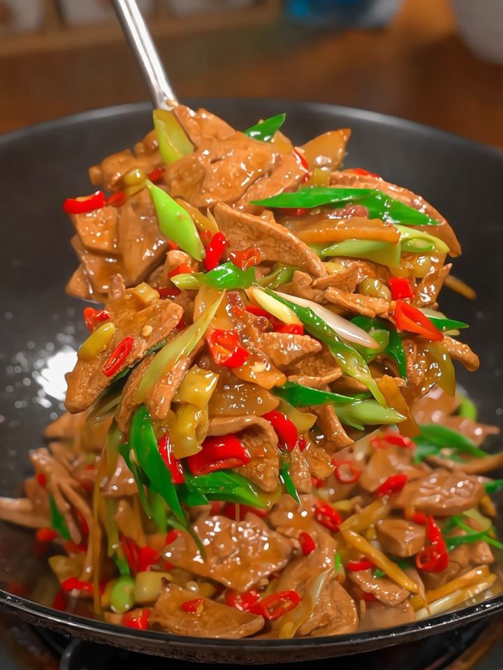 猪肝像我这样炒又香又嫩一点腥味都没有#家常菜