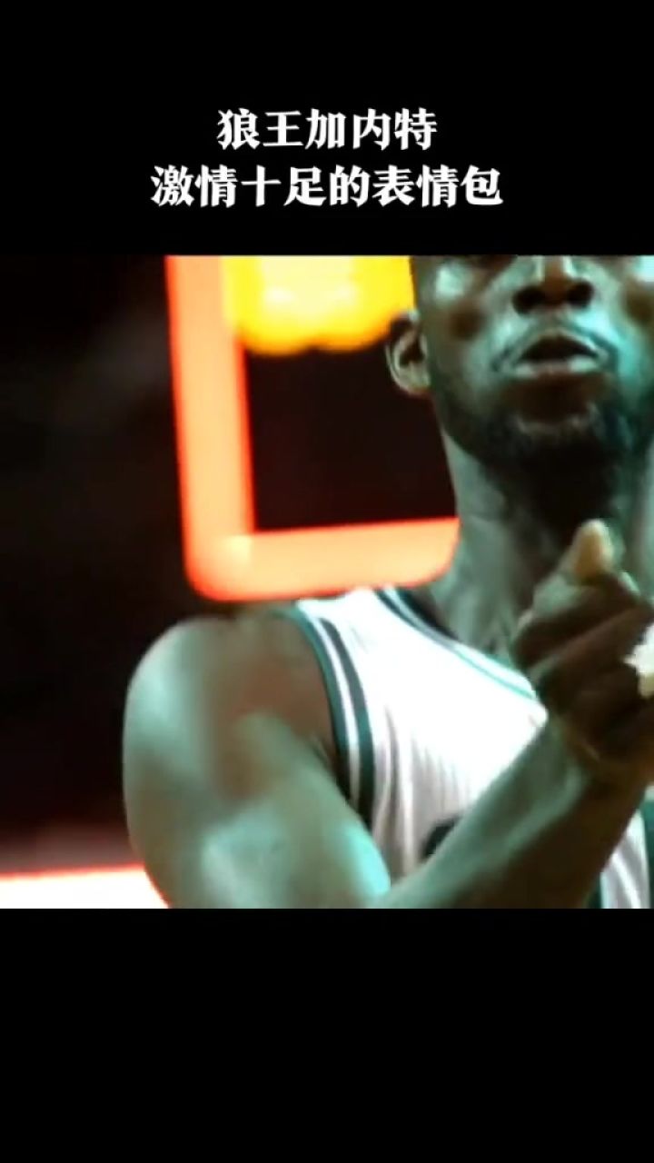 狼王加内特激情十足的表情包 #狼王加内特 #经典nba