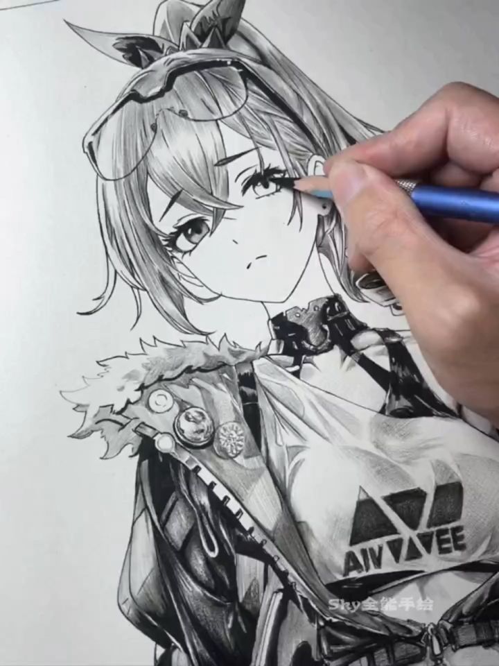 银狼素描排线绘画技巧完成版
