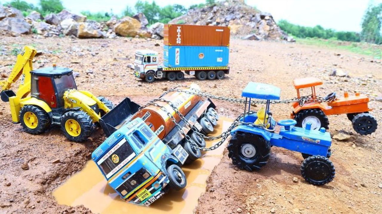 儿童玩具:铲车救援罐装车