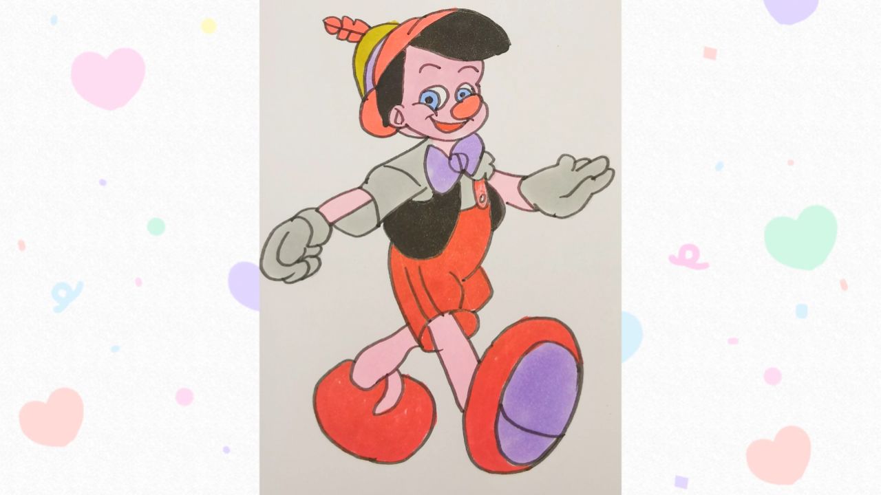 妈妈画的匹诺曹vs我画的匹诺曹