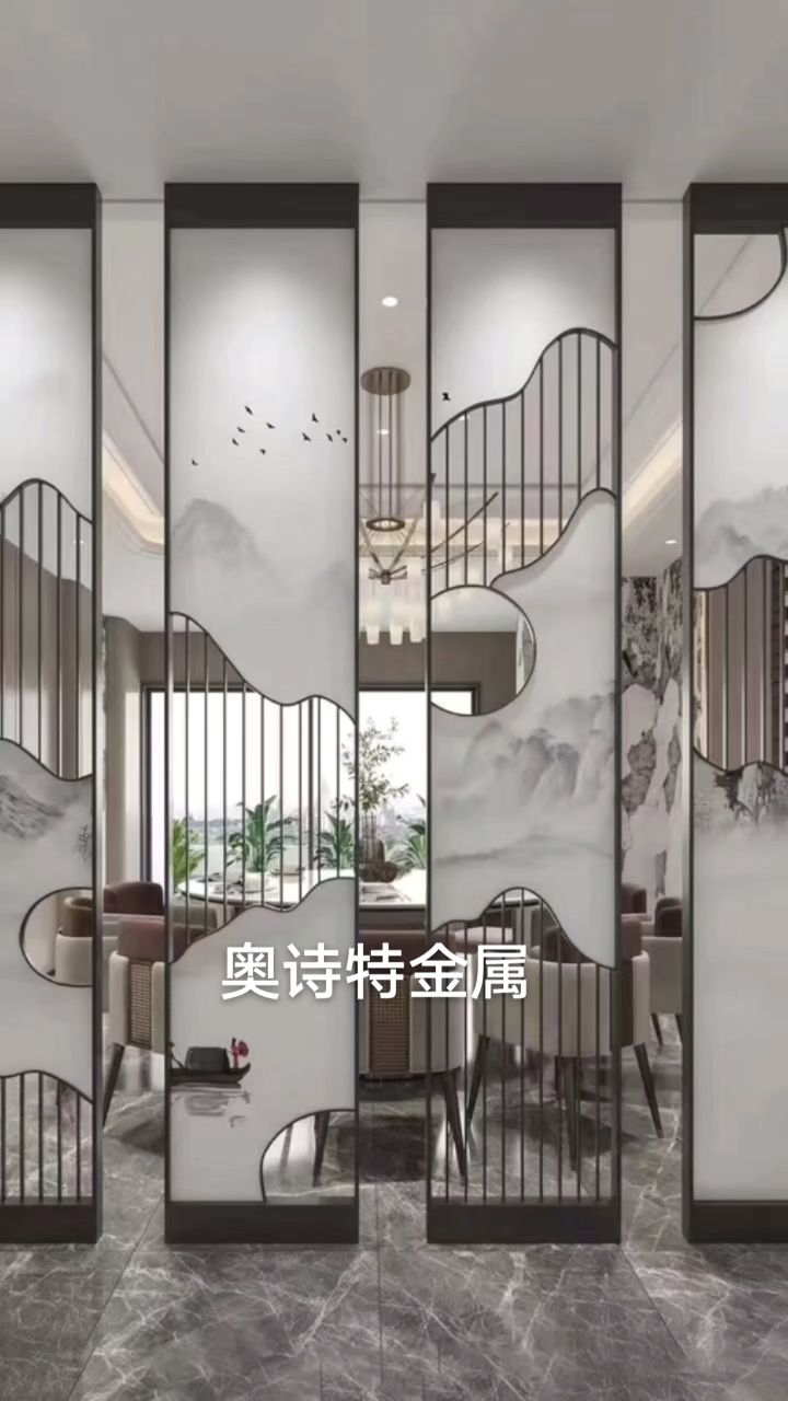 不锈钢(铜#铝)装饰屏风 隔断,金属网隔断,金属帘,亚克力金属屏风,艺术