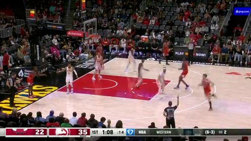 《NBA全场集锦》NBA常规赛：公牛vs老鹰第1节中文解说回放