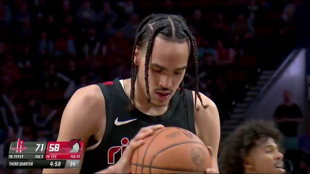 NBA常规赛：火箭vs开拓者英文原声全场回放