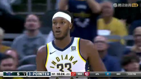《NBA全场集锦》【回放】NBA季前赛：黄蜂vs步行者第1节中文解说回放