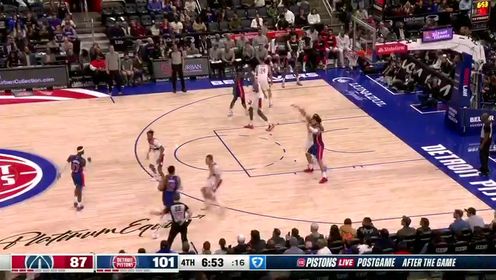 《NBA全场集锦》【回放】NBA常规赛：奇才vs活塞英文原声全场回放