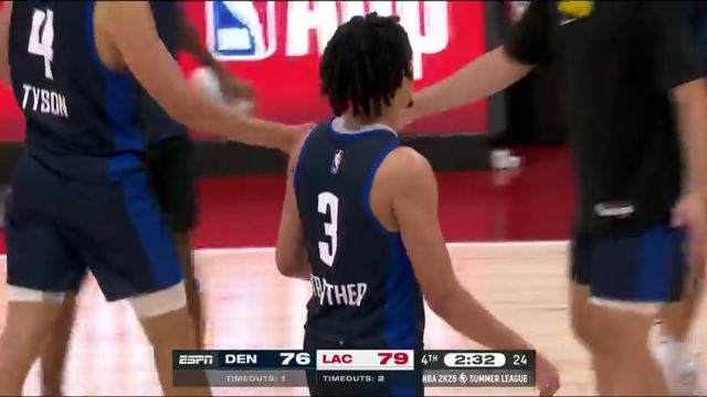 NBA夏季联赛：掘金vs快船英文原声全场回放