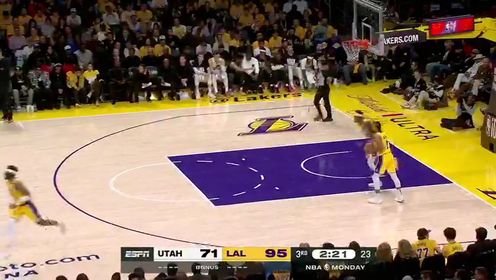 《洛杉矶湖人》【回放】NBA常规赛：爵士vs湖人第3节中文解说回放