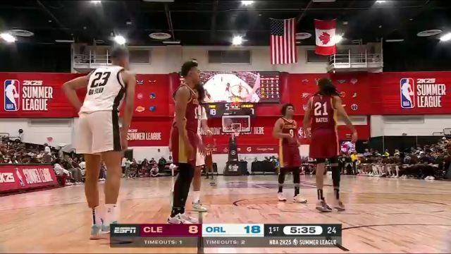 NBA夏季联赛：骑士vs魔术第1节英文原声回放
