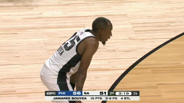 NBA夏季联赛：76人vs马刺第3节英文原声回放