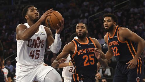 《NBA全场集锦》【纯享】骑士vs尼克斯精华回放 加兰米切尔合砍59分骑士豪取4连胜