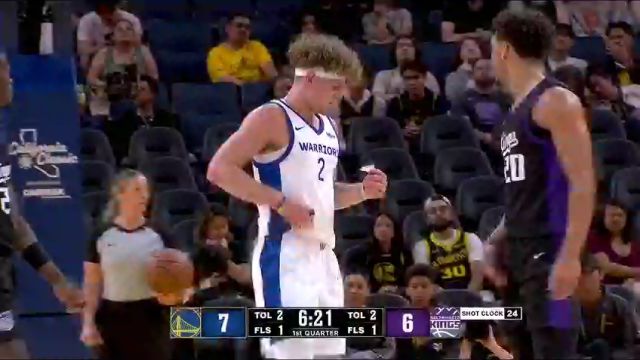 NBA夏季联赛：国王蓝队vs勇士第1节中文解说回放