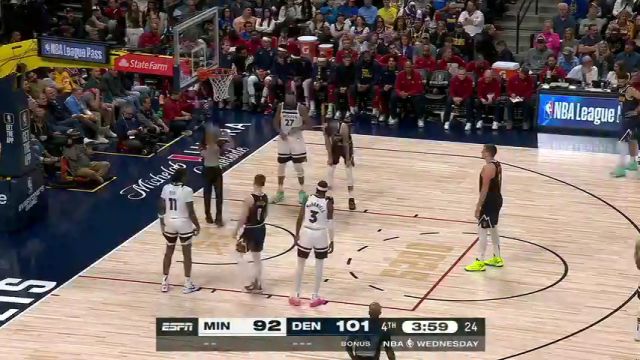 森林狼vs掘金英文原声全场回放