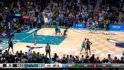 《NBA全场集锦》神兵天降！布里奇斯飞身补防完成绝杀封盖