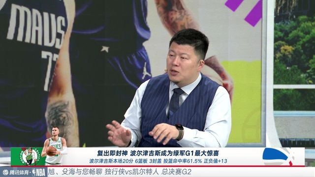 波尔津吉斯复出即超神 成为绿军G1收获的最大惊喜