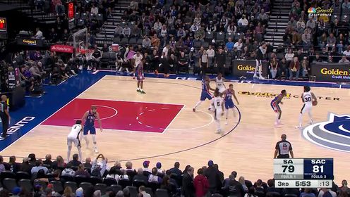 《NBA全场集锦》【回放】马刺vs国王第3节英文原声回放