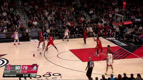 《波特兰开拓者》【回放】NBA常规赛：火箭vs开拓者第4节英文原声回放