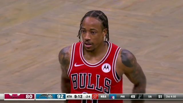 NBA常规赛：公牛vs魔术第4节英文原声回放