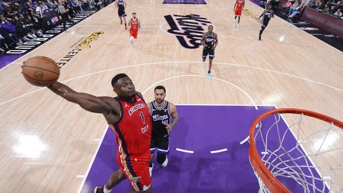 《NBA全场集锦》【原声】鹈鹕135-123国王 CJ锡安合砍62分率队拿下关键卡位战