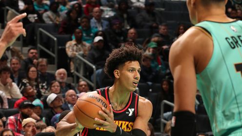 《NBA全场集锦》【球星】杰伦-约翰逊vs黄蜂集锦 高效拿到全队最高20分9助攻率队三连胜