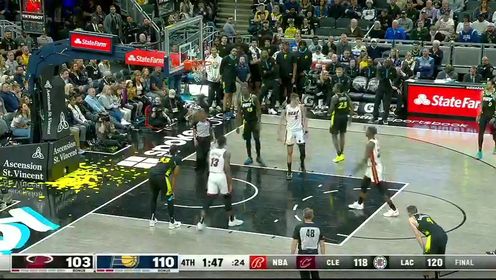 《NBA全场集锦》【回放】NBA常规赛：热火vs步行者第4节英文原声回放