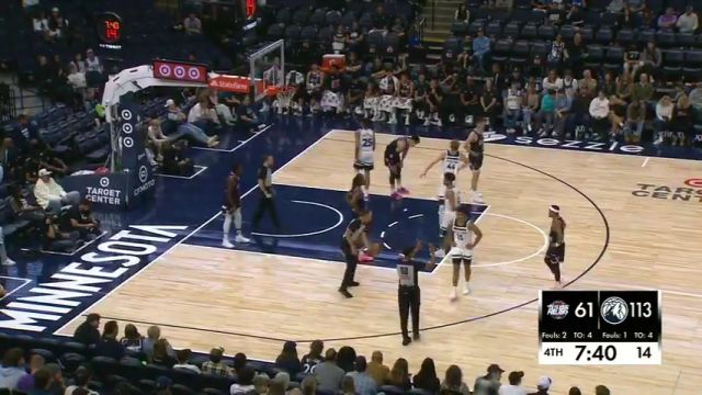 广州龙狮vs森林狼第4节英文原声回放