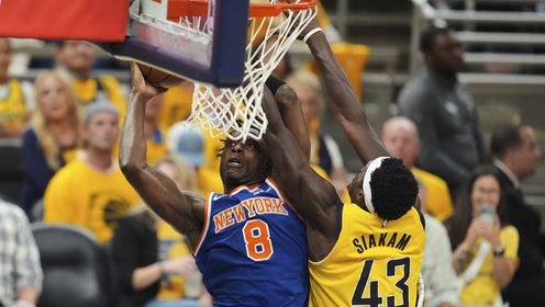 《NBA全场集锦》【球星】阿奴诺比vs步行者集锦 独揽24+5+3+2断+2帽贡献全能表现