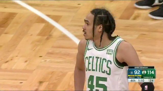 NBA常规赛：魔术vs凯尔特人第4节英文原声回放