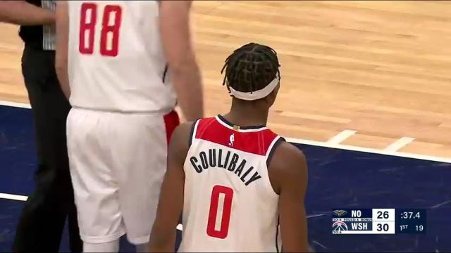 NBA常规赛：鹈鹕vs奇才第1节英文原声回放