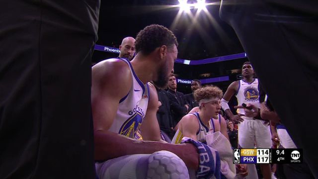 NBA常规赛：勇士vs太阳第4节英文原声回放