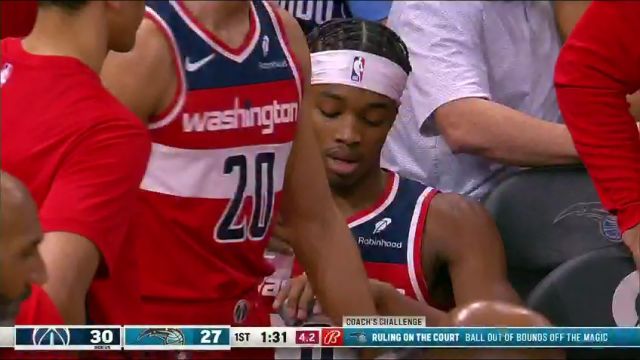 奇才vs魔术第1节英文原声回放