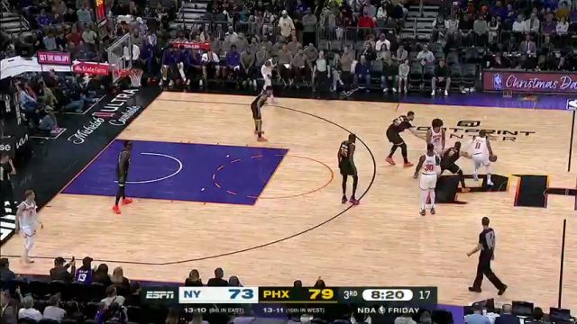 NBA常规赛：尼克斯vs太阳第3节中文解说回放