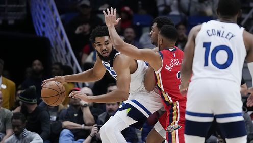 《NBA全场集锦》【球星】唐斯vs鹈鹕集锦 全场17+12状态一般表现平平