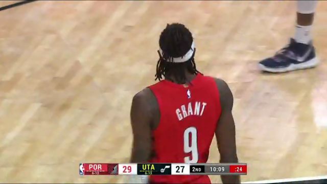 NBA常规赛：开拓者vs爵士第2节中文解说回放