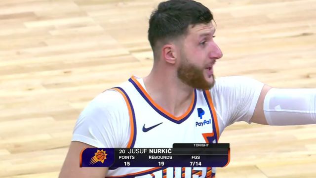 NBA常规赛：篮网vs太阳第4节英文原声回放