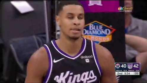 《NBA全场集锦》【回放】NBA常规赛：奇才vs国王第2节英文原声回放