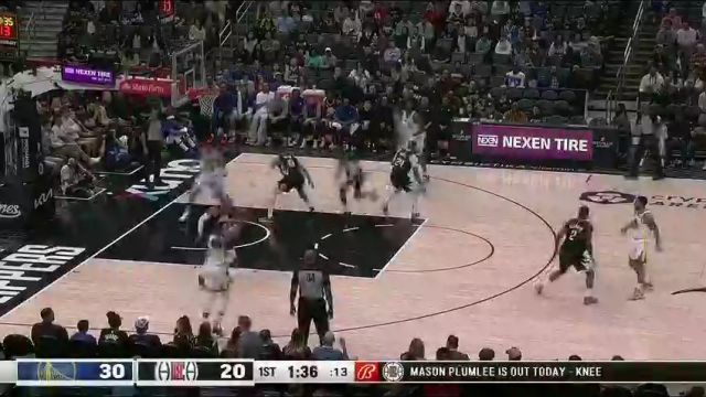 勇士vs快船第1节中文解说回放