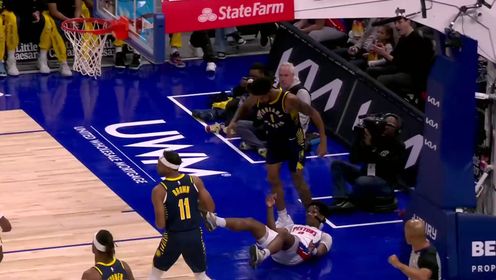 《NBA全场集锦》学到经验了！奥萨尔-汤普森强杀油漆区打成2+1