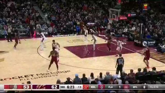 开拓者vs骑士第3节中文解说回放