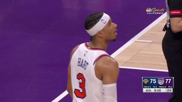 NBA常规赛：尼克斯vs国王第4节中文解说回放