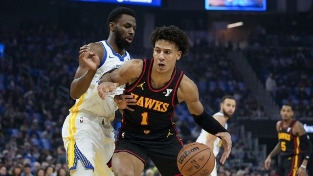 杰伦-约翰逊vs勇士集锦 全场21+9+6连连冲击禁区彰显强硬风范