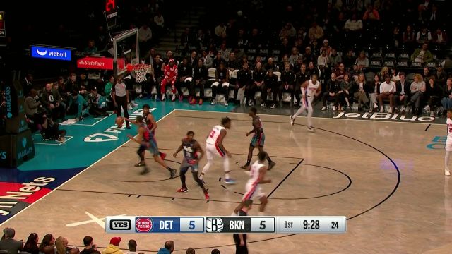 全队齐上阵！ 活塞开局打出一波13-0超级进攻波