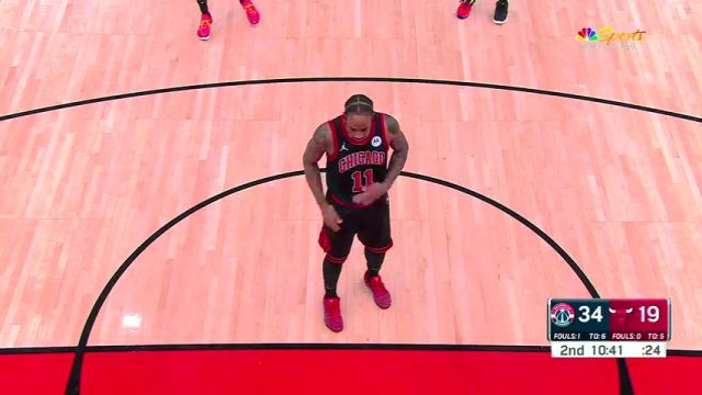 NBA常规赛：奇才vs公牛第2节中文解说回放
