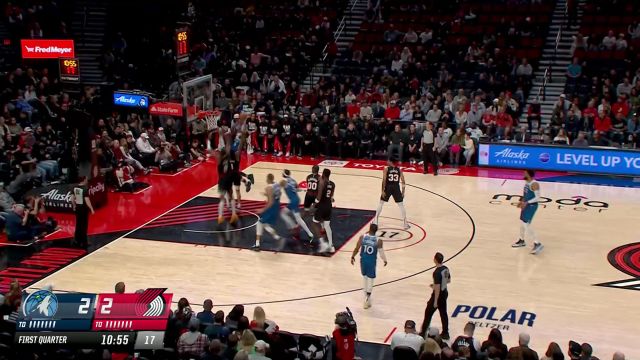 唐斯vs开拓者集锦 高效砍下23+8轻松赢下比赛